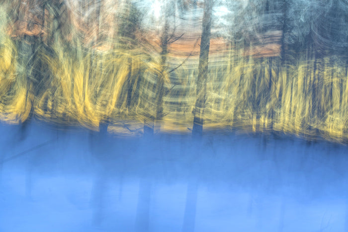 Polar Night at the Arctic Circle, 2023, digital photo printed on Hahnemuhle Bamboo paper, 11.4 x 16.5 in. / 29 x 42 cm.