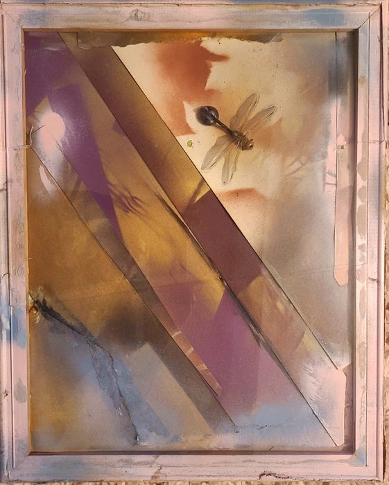 Preservation, 2023, mixed media & taxidermy, 20 x 16 in. / 50.8 x 40.64 cm.