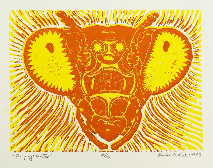 Preying Menace, 2023, ink on paper, 11 x 14 in. / 27.94 x 35.56 cm.