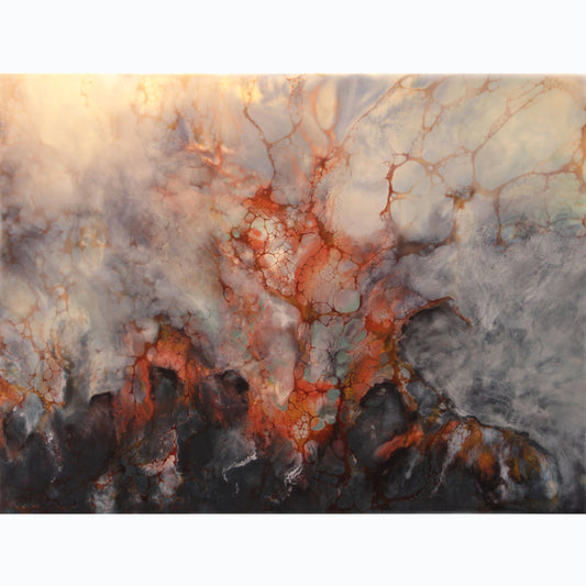 Problem, 2023, encaustic, 18 x 24 in. / 45.72 x 60.96 cm.