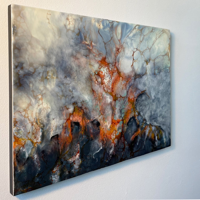 Problem, 2023, encaustic, 18 x 24 in. / 45.72 x 60.96 cm.