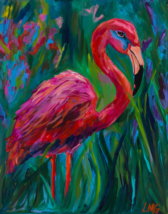 Queen's Croquet, 2023, acrylic, 28 x 22 in. / 71.12 x 55.88 cm.