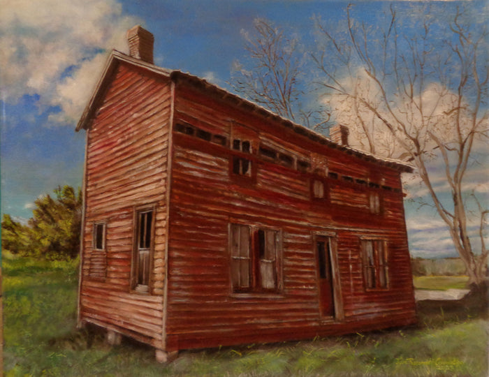 Red House, 2023, oil on linen, 20 x 26 in. / 50.8 x 66.04 cm.