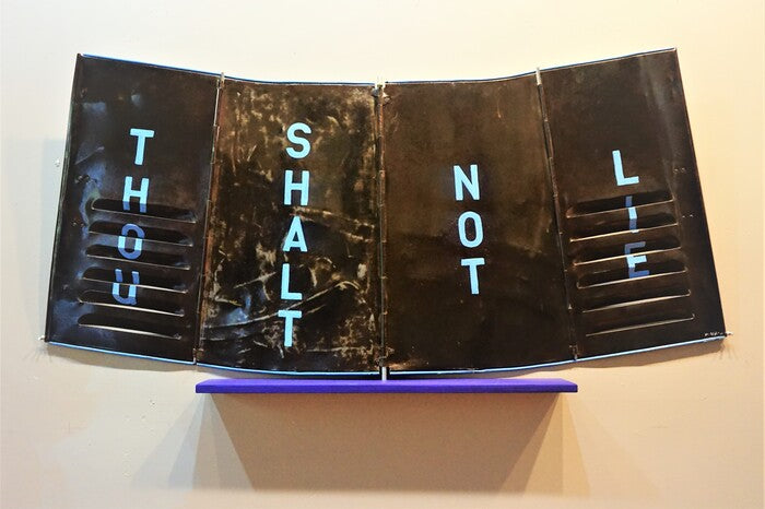 Reliquary, 2021, mixed media, 28 x 46 in. / 71.12 x 116.84 cm.