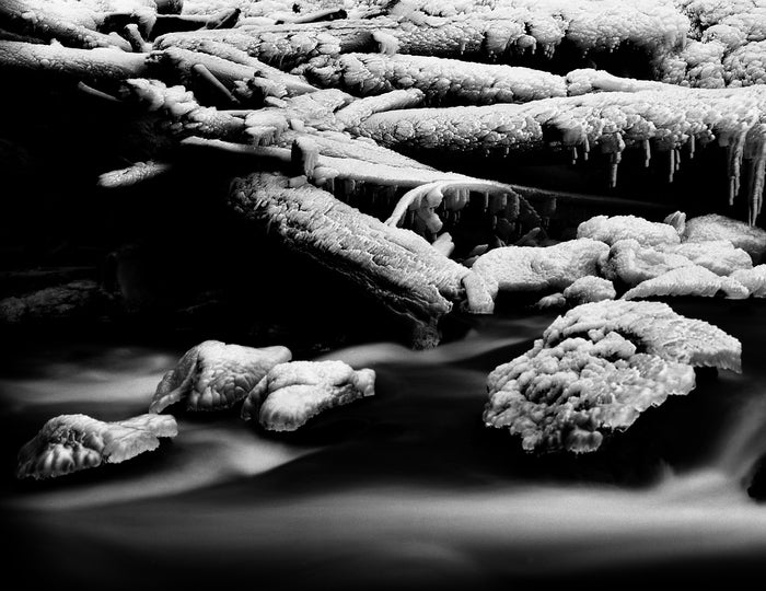 Sahalie Falls, 1977, silver print, 11 x 14 in. / 27.94 x 35.56 cm.