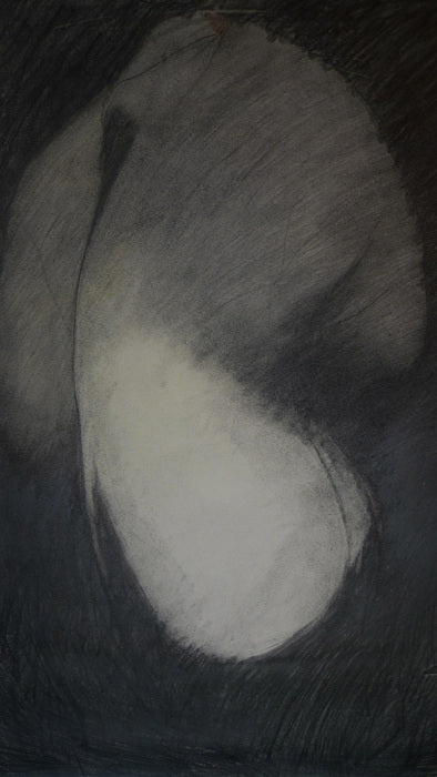 Simple Hip, 2018, graphite on paper, 28 x 22 in. / 71.12 x 55.88 cm.