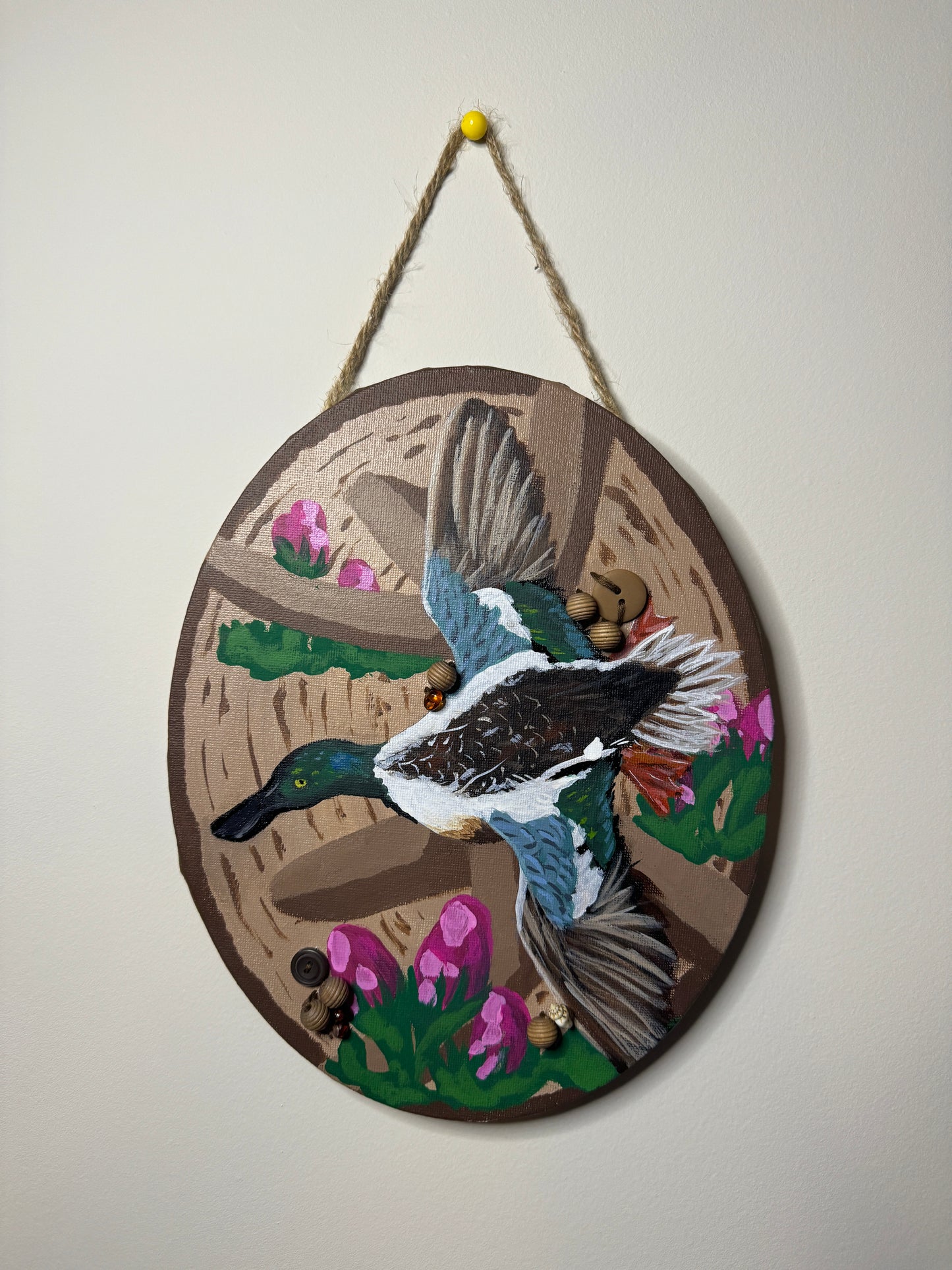 Soaring Solo, 2024, acrylic on canvas, 8 x 10 in. / 20.32 x 25.4 cm.
