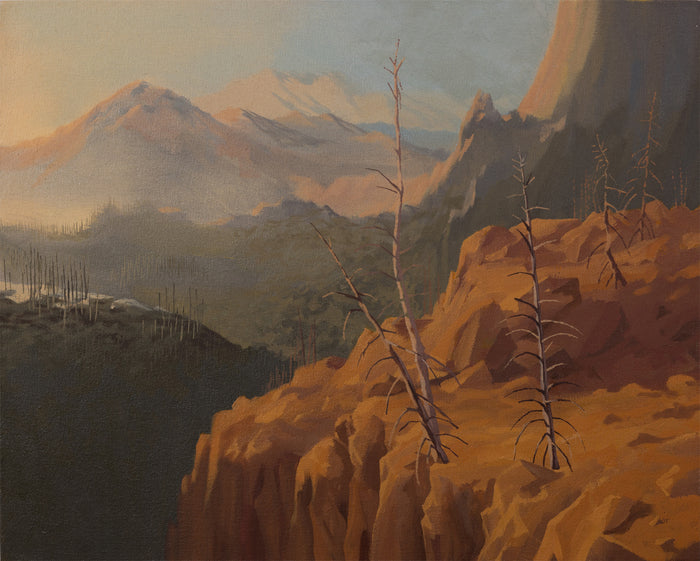 Stand, 2023, oil on canvas, 16 x 20 in. / 40.64 x 50.8 cm.