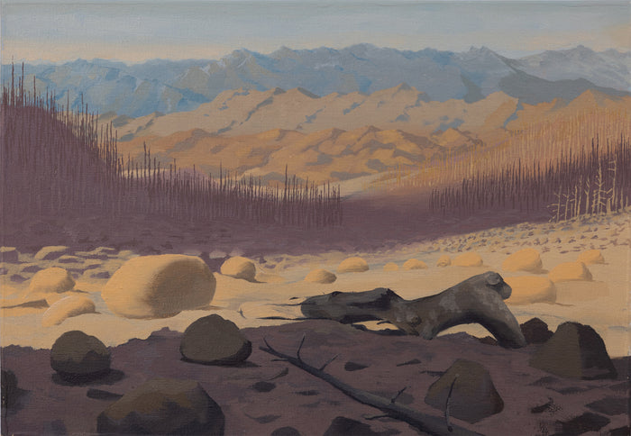 Still, 2023, oil on canvas, 14 x 20 in. / 35.56 x 50.8 cm.