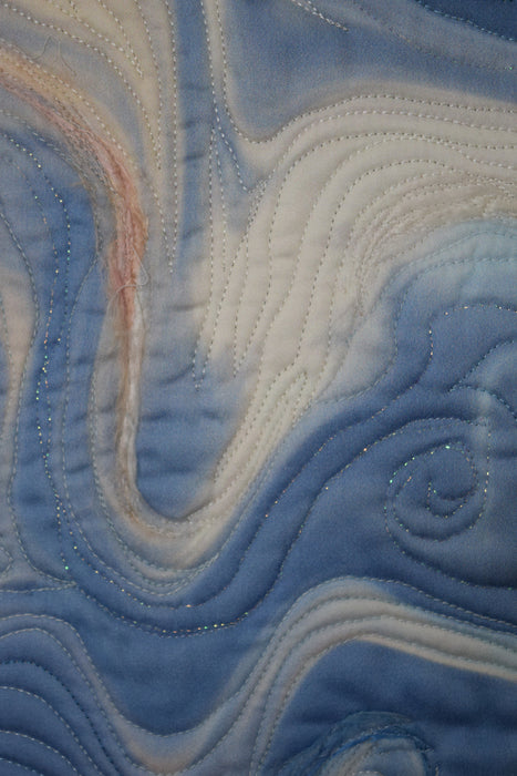 Swirling Clouds, 2023, mixed media, 34 x 22.5 in. / 86.36 x 57.15 cm.
