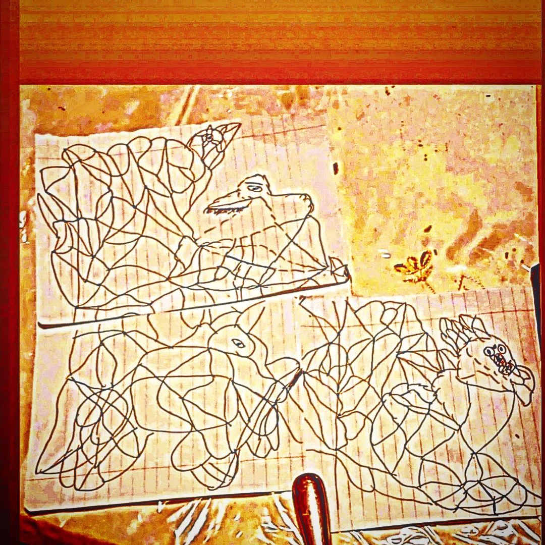 A Dreamlike to Visualize Deep Figures Inside and Outside the Shape, 2024, paper, 24 x 36 in. / 60.96 x 91.44 cm.