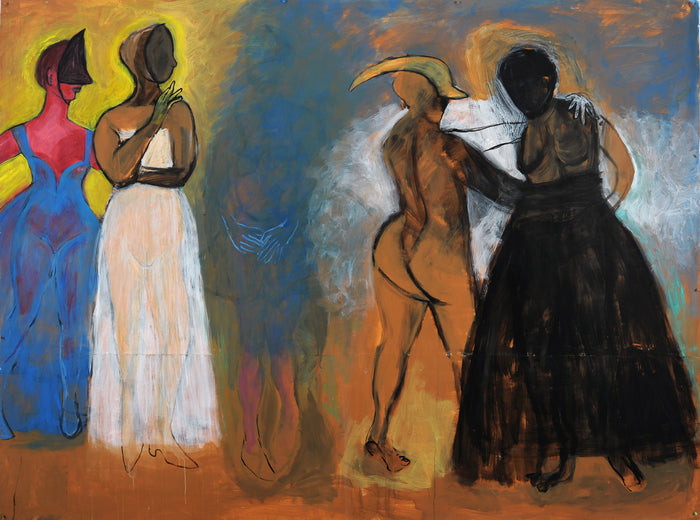 The Dance, 2015, acrylic on paper, 96 x 120 in. / 243.84 x 304.8 cm.