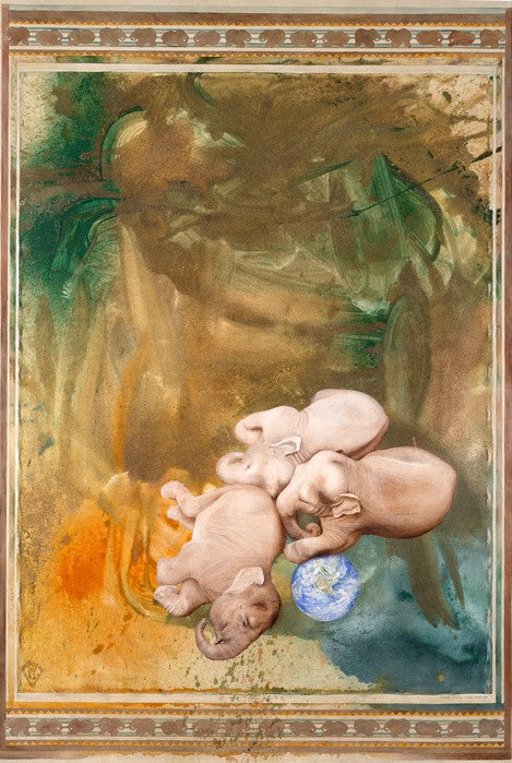 The Forgotten Forests, 2008, mixed aquamedia on canvas, 84 x 60 in. / 213.36 x 152.4 cm.