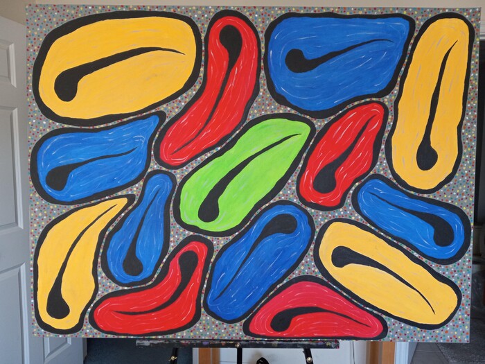 The Form 6, 2023, oil on canvas, 36 x 48 in. / 91.44 x 121.92 cm.
