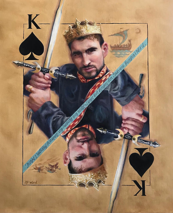 The Reigning King, 2022, oil on canvas, 29 x 25 in. / 73.66 x 63.5 cm.