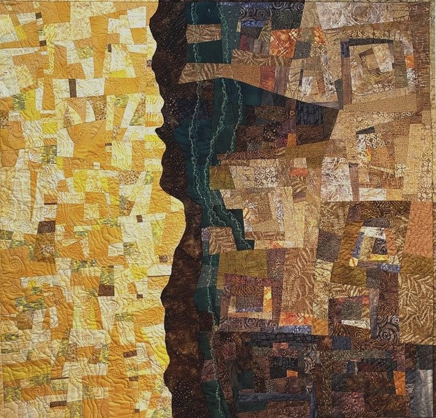 Thermophiles, 2021, fiber - quilt, 38 x 39 in. / 96.52 x 100 cm.