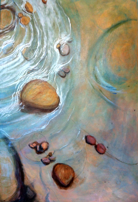 Tidepool, 2018, oil on board, 40 x 30 in. / 101.6 x 76.2 cm.
