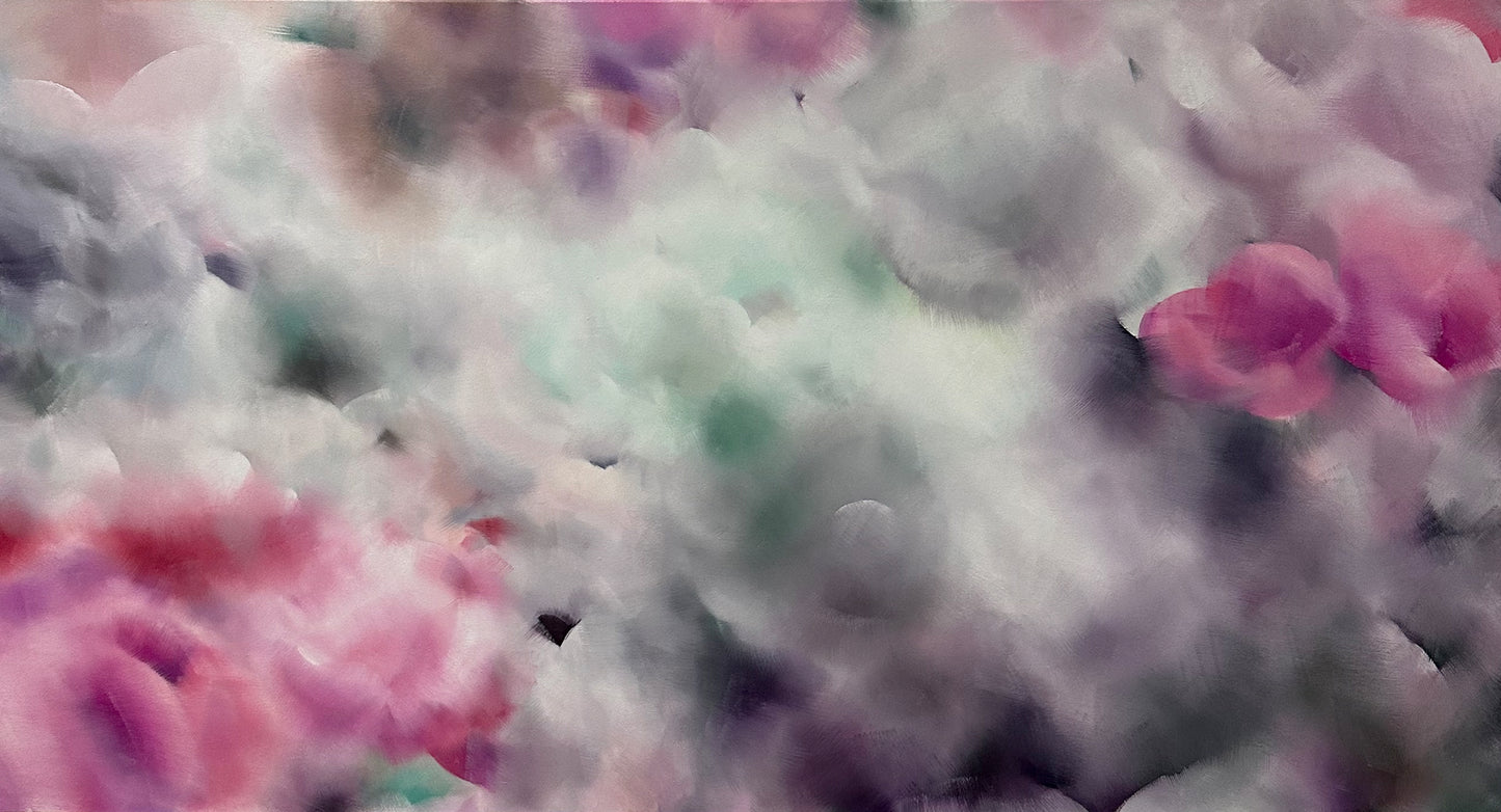 Topas Reduction, 2024, oil on canvas, 80 x 150 cm. / 31.4 x 59 in.