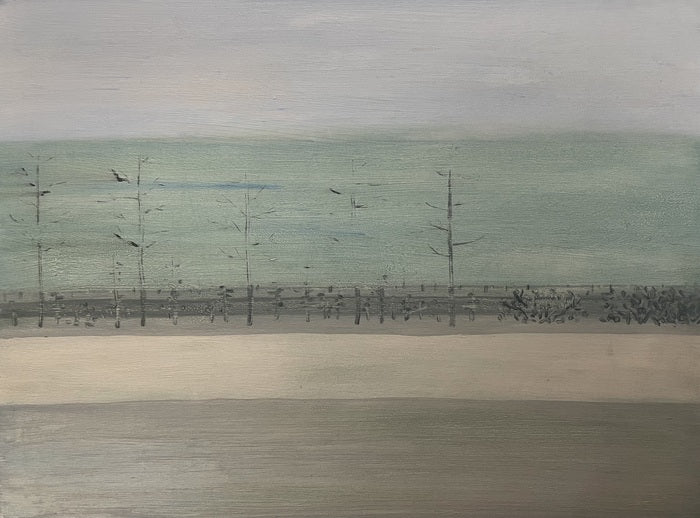 Trees, 2022, oil on board, 18 x 24 in. / 45.72 x 60.96 cm.