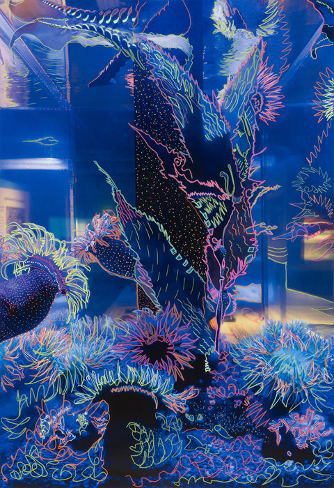 Tropical Paradise, 2020, mixed media photograph, 57 x 39 in. / 144.78 x 99.06 cm.