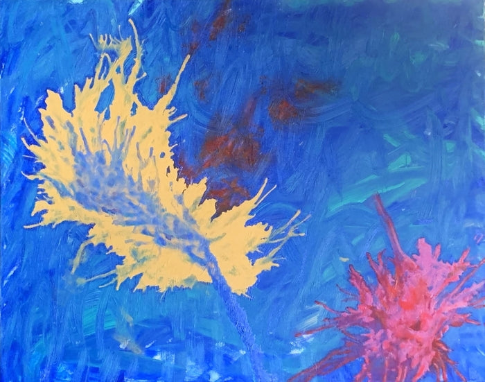 Under After, 2024, acrylic, 30 x 28 in. / 76.2 x 71.12 cm.