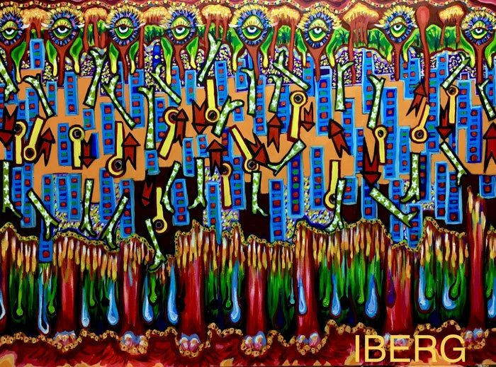 Urban Ramble (Calliope), 2022, oil on canvas, 30 x 40 in. / 76.2 x 101.6 cm.