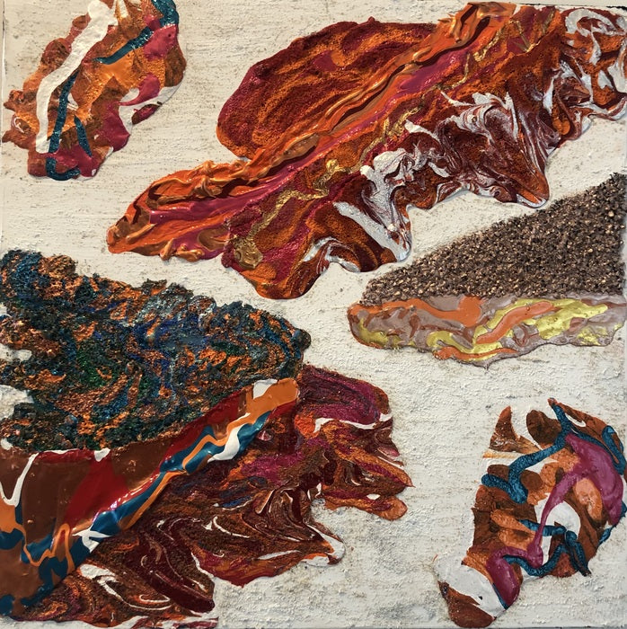 Walk on the Wild Side, 2023, mixed media, 24 x 24 in. / 60.96 x 60.96 cm.