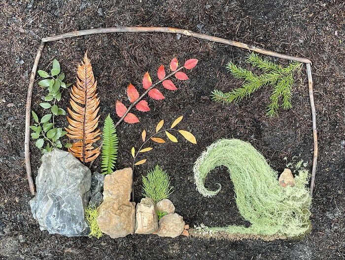 Wave Break, 2024, land art, 26 x 36 in. / 66.04 x 91.44 cm.