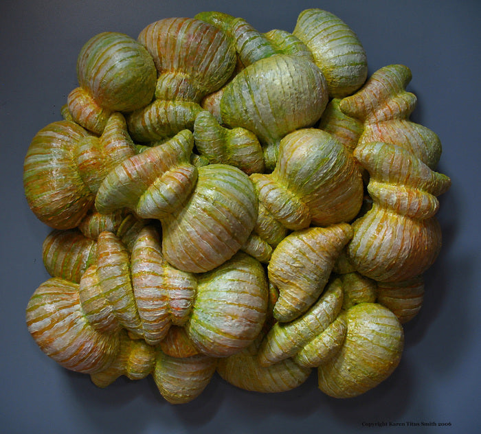 Yellow Relief, RY06, 2006, mixed media, 42 x 43 x 13 in. / 106.68 x 109.22 x 33.02 cm.
