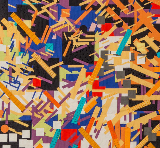 On the Day You Were Born, The Sun Flared, Det, 2019, mixed media, 41 x 67 in. / 104.14 x 170.18 cm.