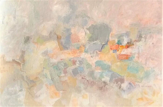 MOJAVE REVERIE, Esther Shaw, 2021, acrylic and oil on canvas, 36 x 54 in. / 91.44 x 137.16 cm.