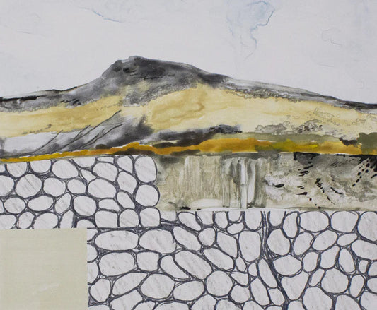 Piled, Autumn Wright, 2023, watercolor monotype, 16 x 14 in. / 40.64 x 35.56 cm.