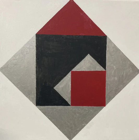 Black Enclosing, Robert Bowden, 2024, oil on canvas, 24 x 24 in. / 60.96 x 60.96 cm.