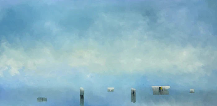 Fragments, Marie Rioux, 2025, oil on canvas, 72 x 36 in. / 182.88 x 91.44 cm.