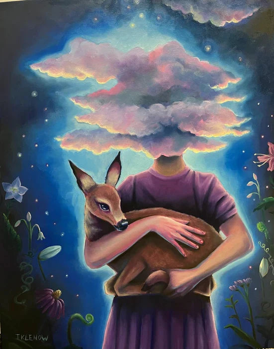 Oracle, Trish Klenow, 2024, oil on canvas, 30 x 24 in. / 76.2 x 60.96 cm.
