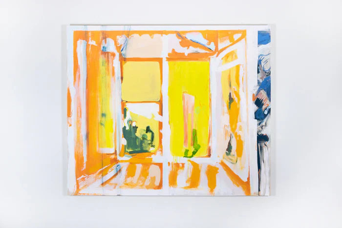 Sunny Side, Aaron Hollingsworth, 2024, acrylic on canvas, 60 x 72 in. / 23.6 x 28.3 cm.