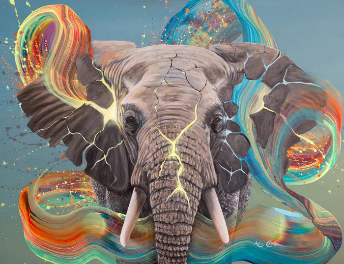 Ivory Pulse, Artur Català, 2026, acrylic and mixed media on canvas, 89 x 116 cm. / 35 x 45.6 in.