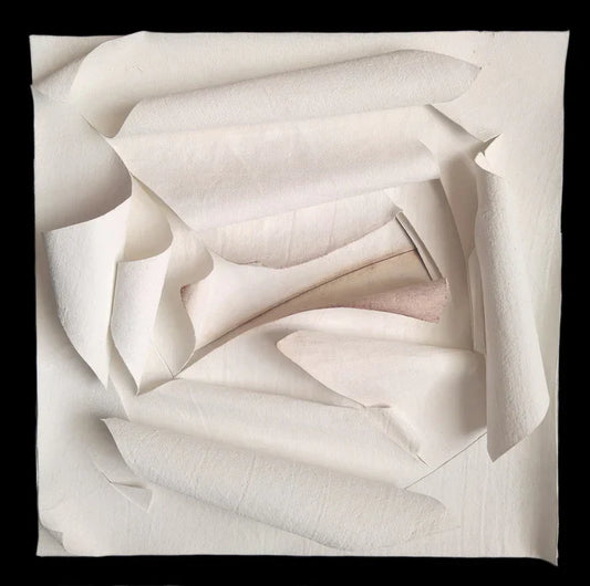 Qubit 3, Rosalba Mura, 2022, painting on canvas, 20 x 20 cm. / 7.8 x 7.8 in.