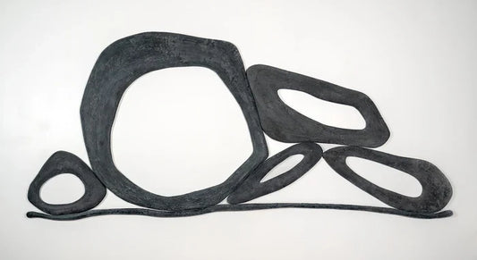 "Still" Woman, Yvonne Duck, 2024, mixed media, 45 x 101 in. / 114.3 x 256.54 cm.