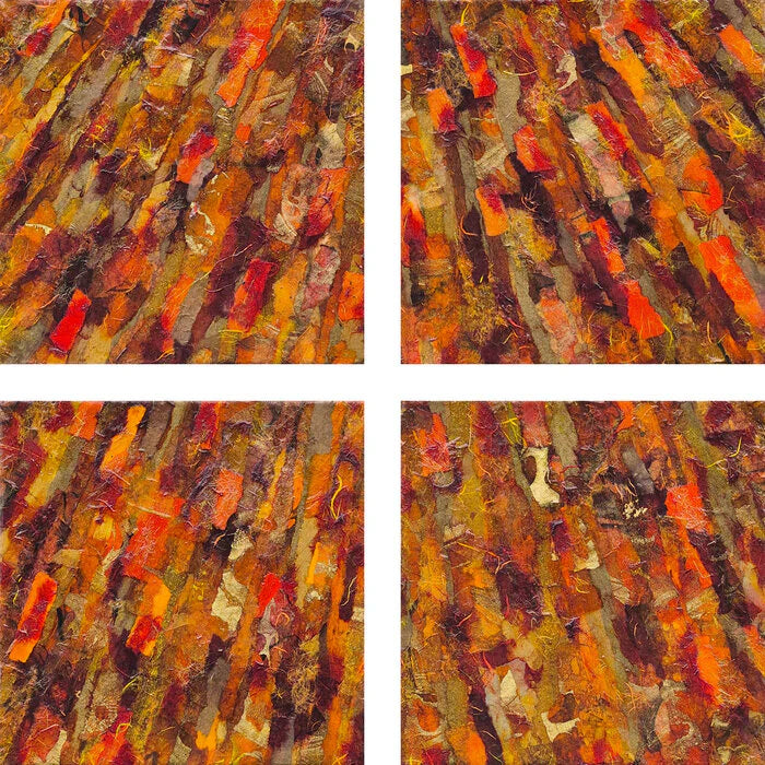 Abscission, Dave Popino, 2024, mixed media, 21 x 21 in. / 53.34 x 53.34 cm.