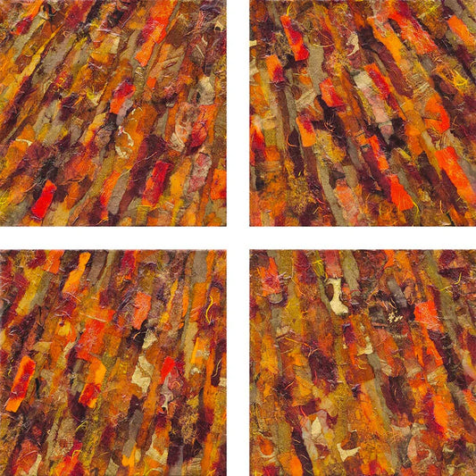 Abscission, Dave Popino, 2024, mixed media, 21 x 21 in. / 53.34 x 53.34 cm.