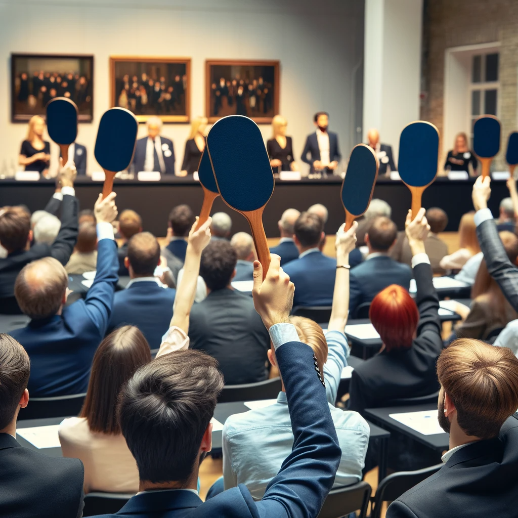 bidders at an art auction compete for a masterpiece