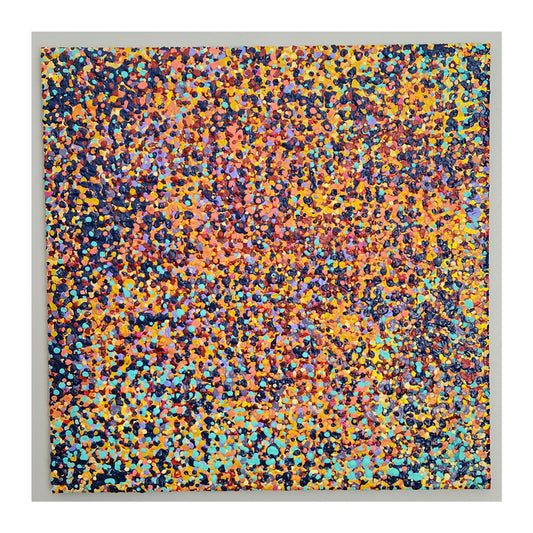 Droplet Painting #2, Lars Westby, 2023, acrylic, 20 x 20 in. / 50.8 x 50.8 cm.