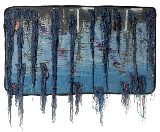 Harbor Views, Bonnie J. Smith, 2023, textile, 45 x 59 in. / 114.3 x 149.86 cm.