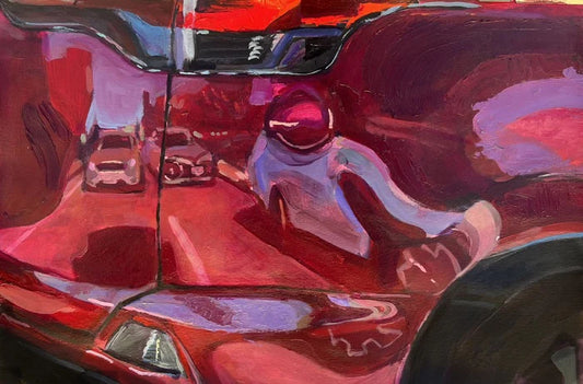 Slow is Smooth, Smooth is Fast, Shyheem Gordon, 2022, acrylic on paper, 12 x 18 in. / 30.48 x 45.72 cm.