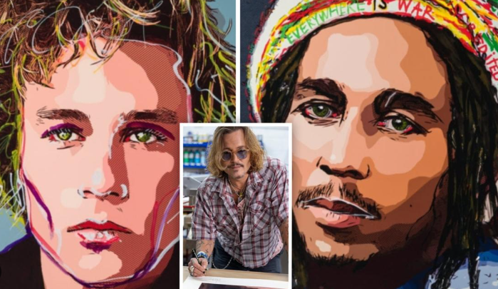 johnny depp selling his paintings