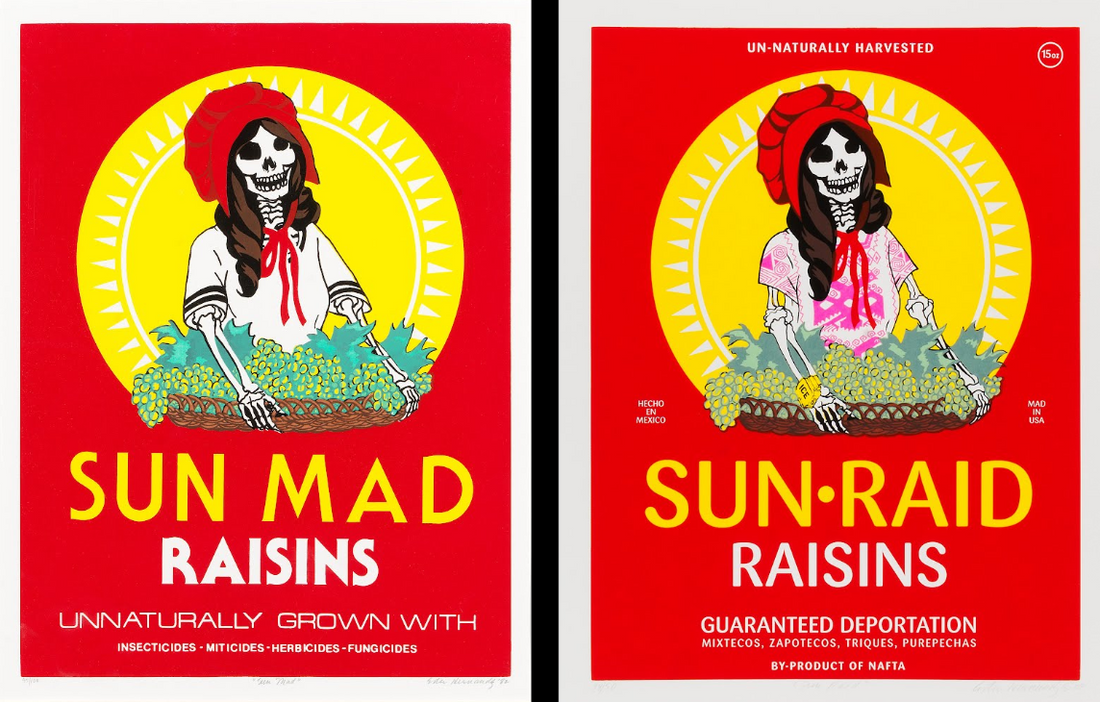 "Sun Mad" and "Sun Raid" Ester Hernandez1982; 2008