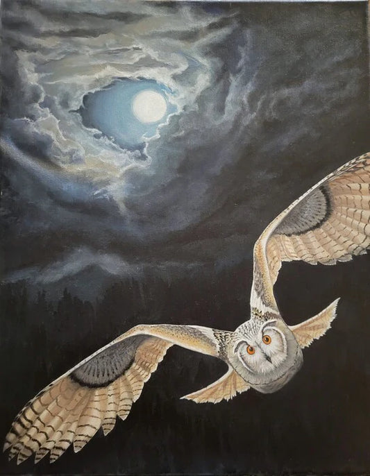 Soaring Spirit, Victoria Mauldin, 2024, acrylic on canvas, 20 x 16 in. / 50.8 x 40.64 cm.