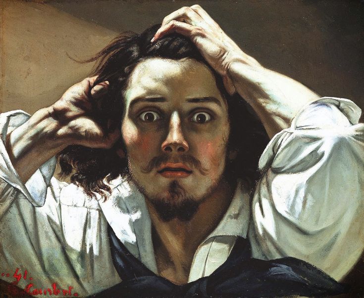 The Desperate Man, 1843 by Gustave Courbet