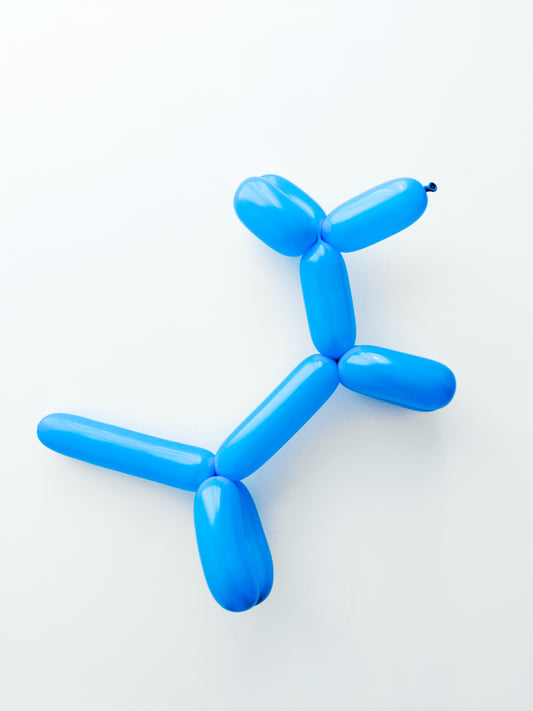 balloon dog, to reference the famous Jeff Koons work and make commentary on the state of contemporary art